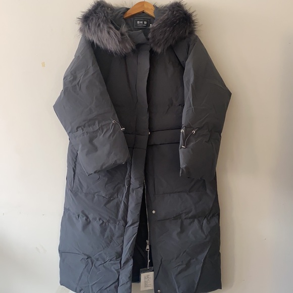 Nwot Womens Korean Style Oversized Puffer Jacket Grey Color | Color: Gray | Size: S | Chmmmq's Closet